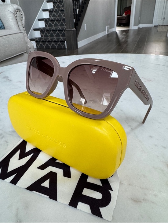 Marc Jacobs Accessories - NWOT Marc Jacobs MARC 658/S Beige Brown Gradient Square Sunglasses 53mm